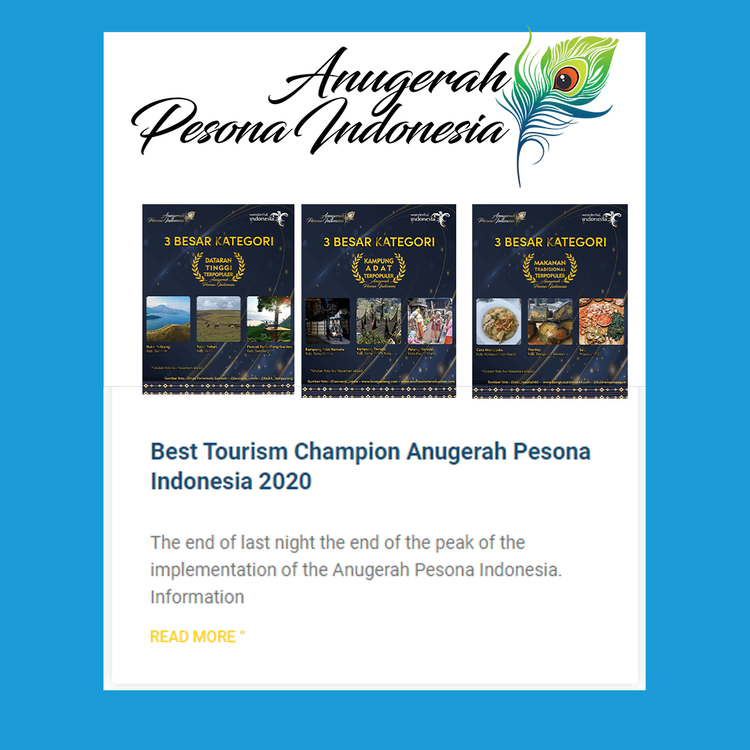 Juara 1 Anugerah Pesona Indonesia